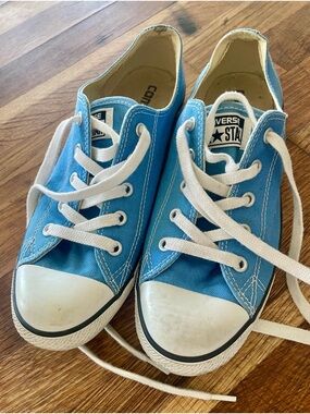 Converse Blue Low-Top Canvas Sneakers